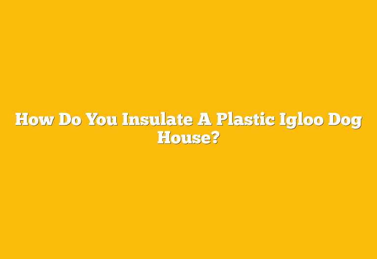 How Do You Insulate A Plastic Igloo Dog House?